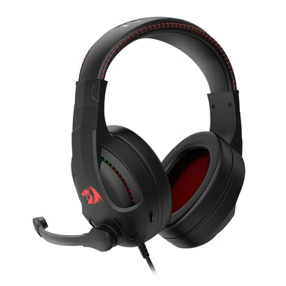 Redragon H211 CRONUS Surround Sound RGB Wired Gaming Headset - Black